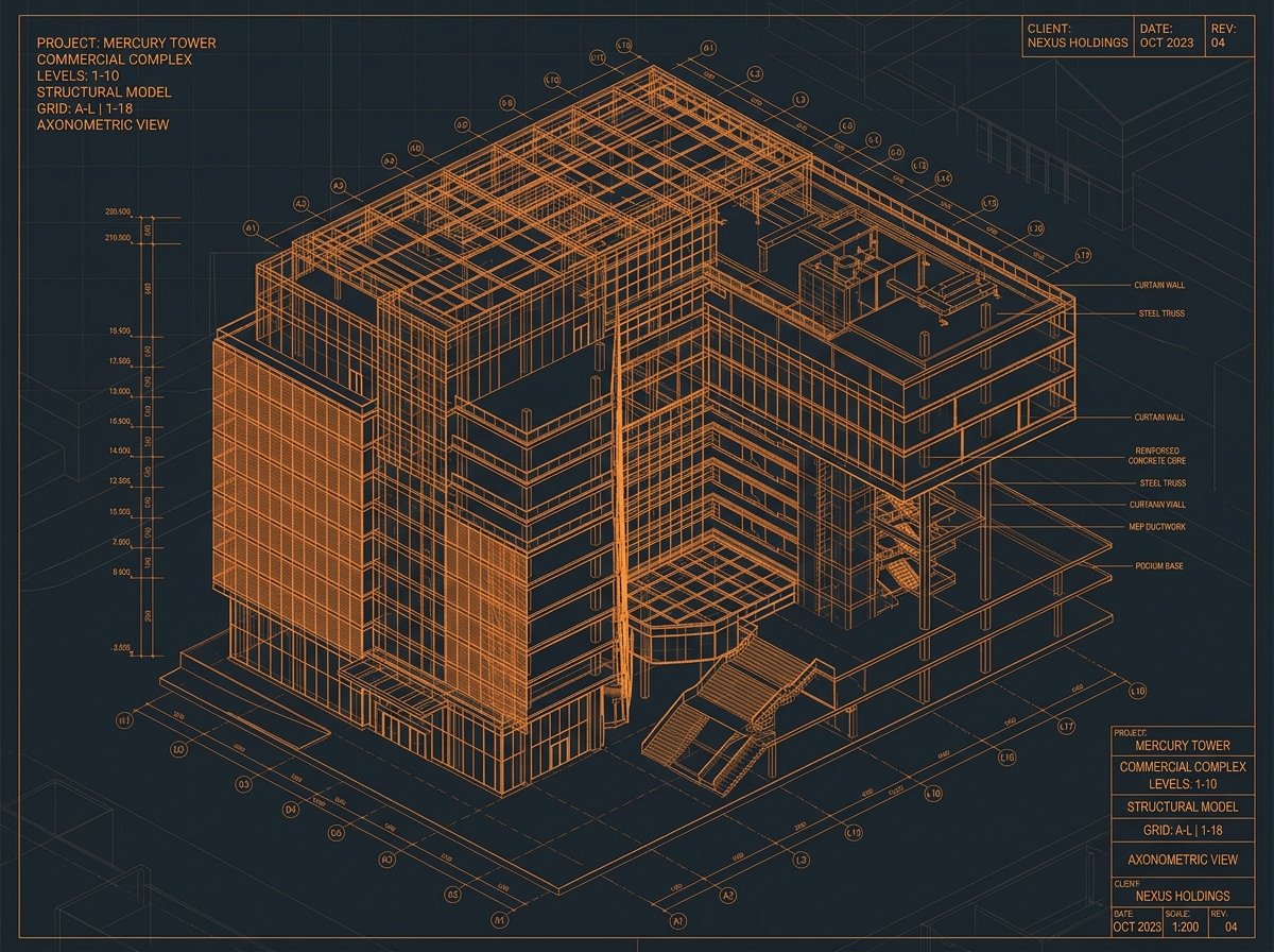 3D Architectural Structural Model